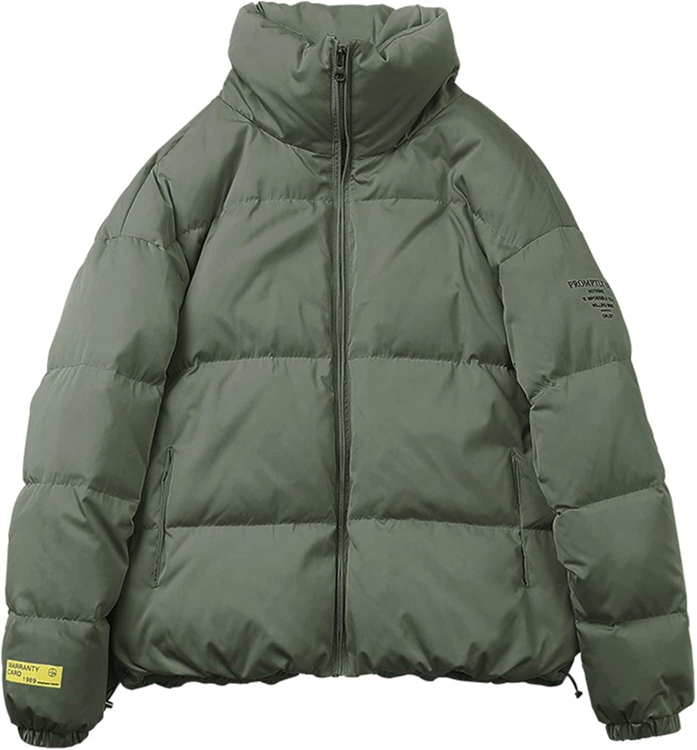 メンズ ダウンコットン 中綿ジャケット スタンドカラー 防寒着 無地 シンプル おしゃれ 秋冬 綿服 ブルゾン ショート丈 カジュアル アウター 保温性 厚手 ワークウエア アウトドア 日常 ハイキン