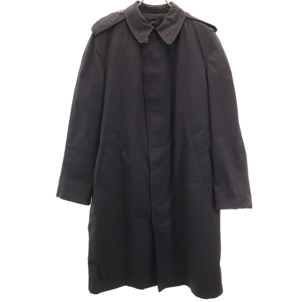 アメリカ海軍 70s ヴィンテージ DLA ステンカラーコート 36R ブラック US NAVY オールウェザーコート ミリタリー ボアライナー付き メンズ