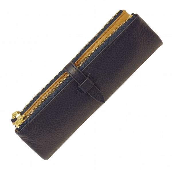 本革製 ルポ2/セカンド ペンケース 【ネイビー】イタリアンレザー 筆箱 RPS2-81NV