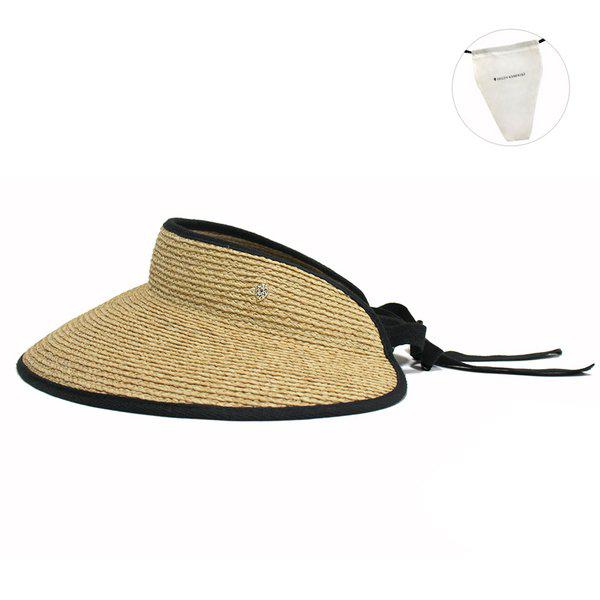 [] ミタバイザーラフィア帽子サンキャップ帽子ナチュラルミッドナイトMITA-NM120