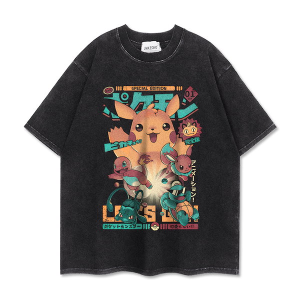 Qoo10] 半袖Tシャツ ウォッシュ加工 エイジング