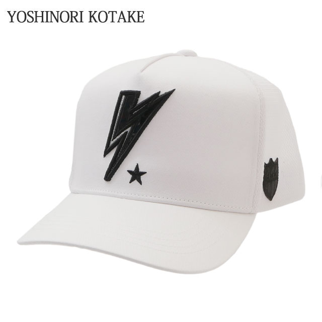 ヨシノリコタケ YOSHINORI KOTAKE x BARNEYS NEWYORK BLACK LINE THUNDER MESH CAP WHITE 251-001624-010
