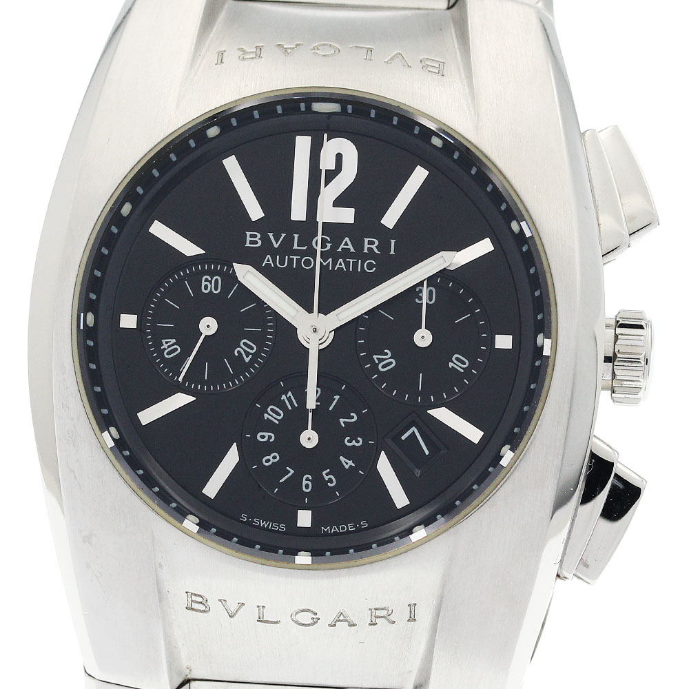 ブルガリ BVLGARI EG35SCH エルゴン クロノグラフ 自動巻き ボーイズ 箱・保証書付き_939421【中古】