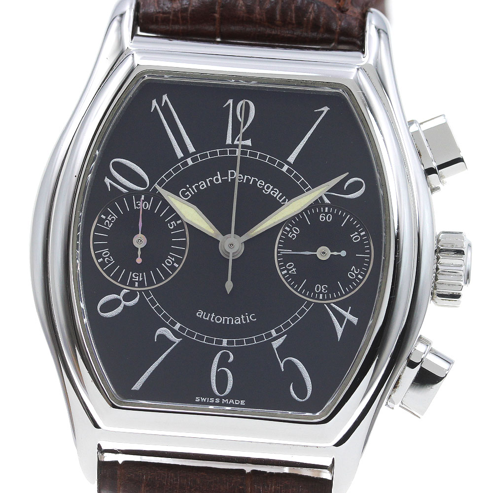 ジラール・ペルゴ GIRARD PERREGAUX 2750 リシュビル クロノグラフ 自動巻き メンズ 良品 保証書付き_848169【中古】