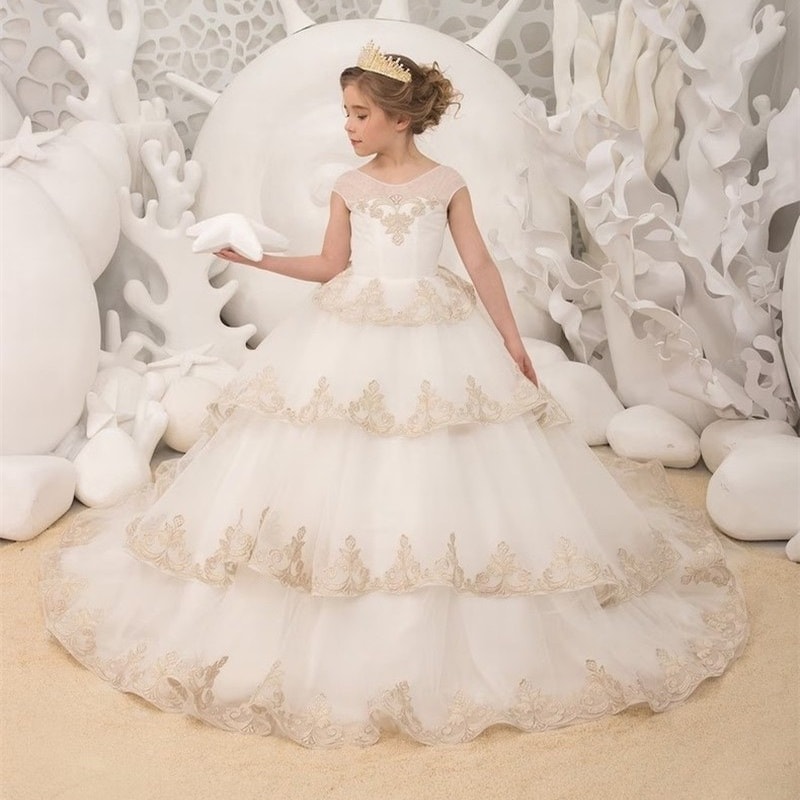 子供ドレス女子ピアノ試験演奏ドレスフラワーガールモデルファッションケーキスカートピンク