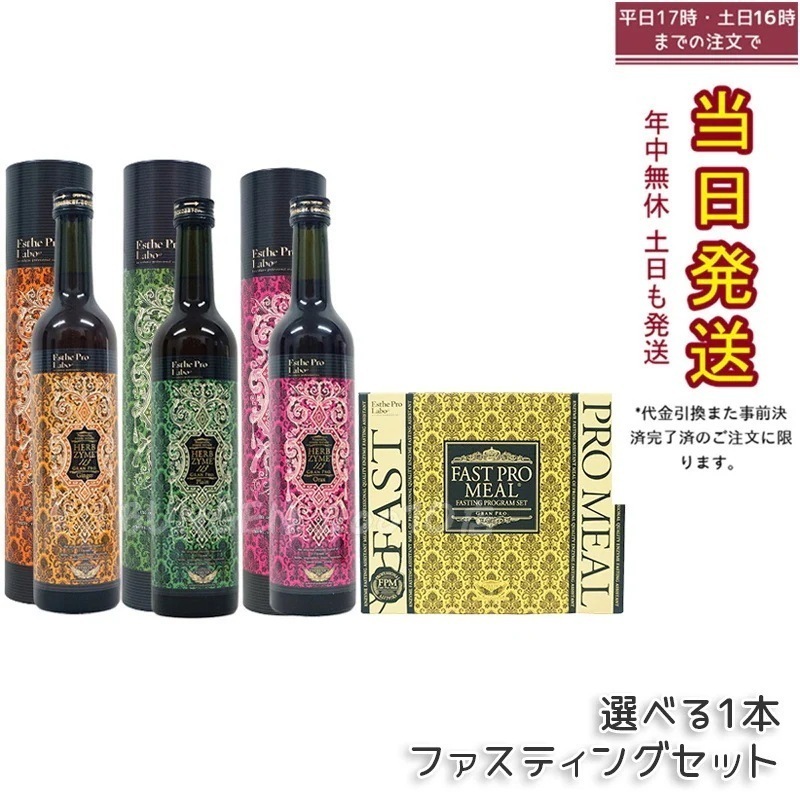 【ファスティングセット】エステプロラボ ハーブザイム 113 ＆ファストプロミール 10食 プチ断食 ダイエット食品