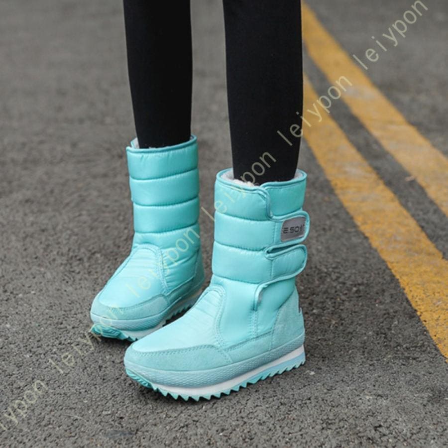 スノーブーツ レディース 防水 防寒 滑らない ミドル丈 ショートブーツ ボア 雪 雨 スノーシューズ ウィンターブーツ 撥水 男女兼用 軽い雪靴 冬用