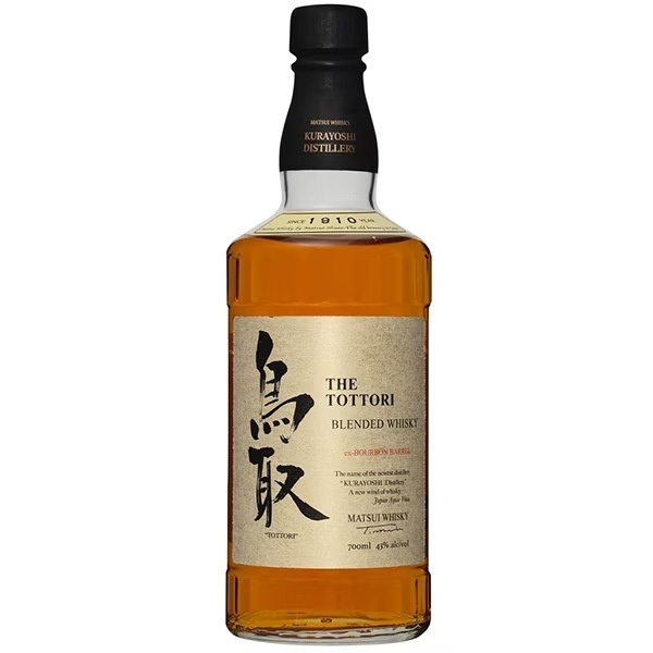 松井酒造 マツイウイスキー 鳥取 バーボンバレル 金ラベル 43度 700ml6本【北海道沖縄県東北四国九州地方は必ず送料がかかります】
