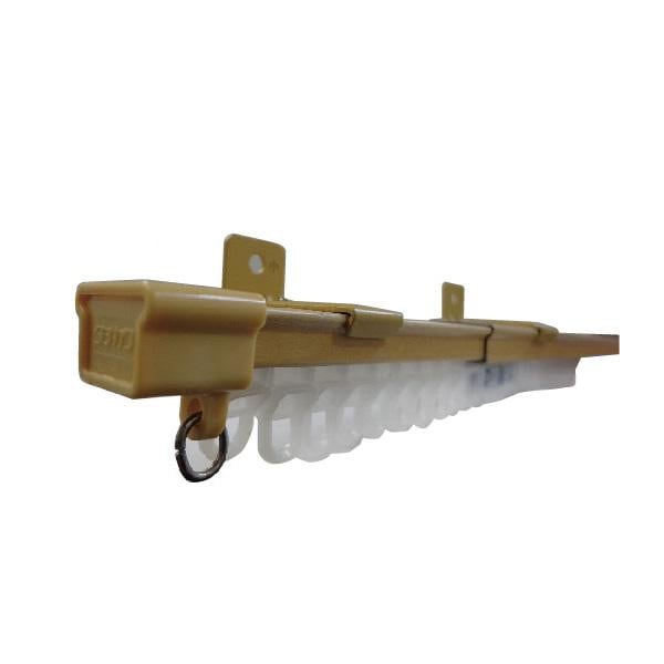 タチカワグループ ティオリオ 伸縮カーテンレール 角型 シングル 2.1～4.0m ナチュラル