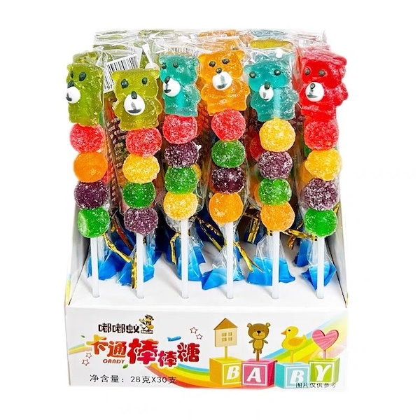 Qoo10] Lipusa_Q 30本 串刺しグミ キャンディ フルーツ