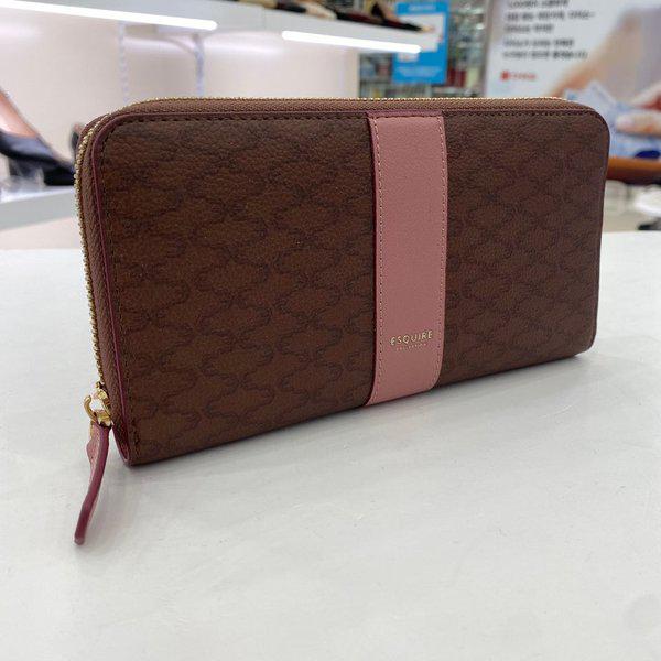 女性チェック柄長財布 EOEFRP884PI HSYS3A GN