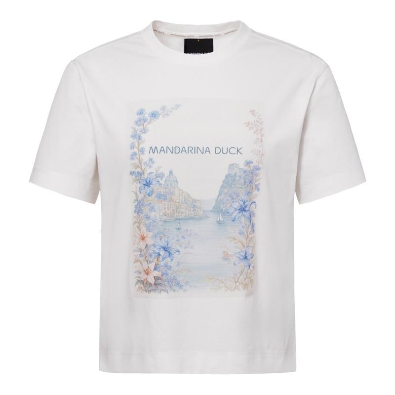女性ボタニカルグラフィックTシャツ HERITAGE H7S09150