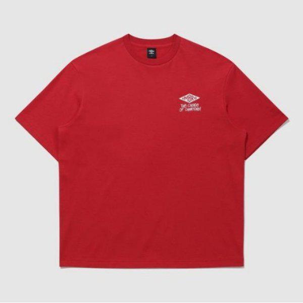 半袖Tシャツ PQA UQ221CRS46-RED アーカイブ トロフィー 半袖Tシャツ/RED