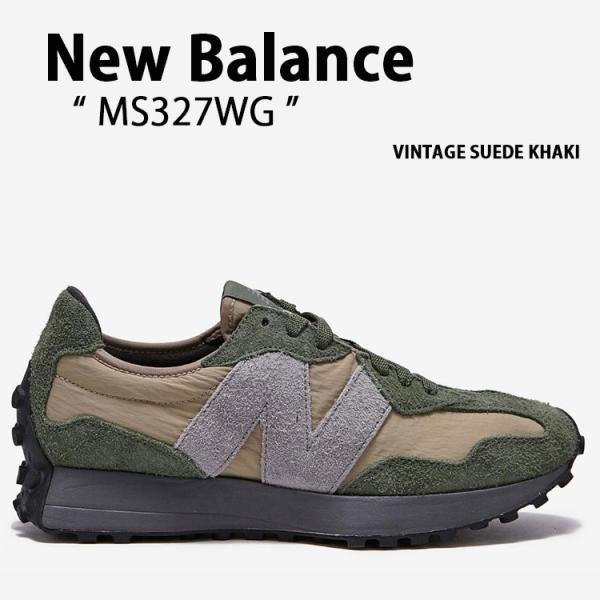 MS327WG スニーカー 327シリーズ ビンテージ スエード カーキ シューズ レザー 本革 メンズ レディース 男性用 女性用