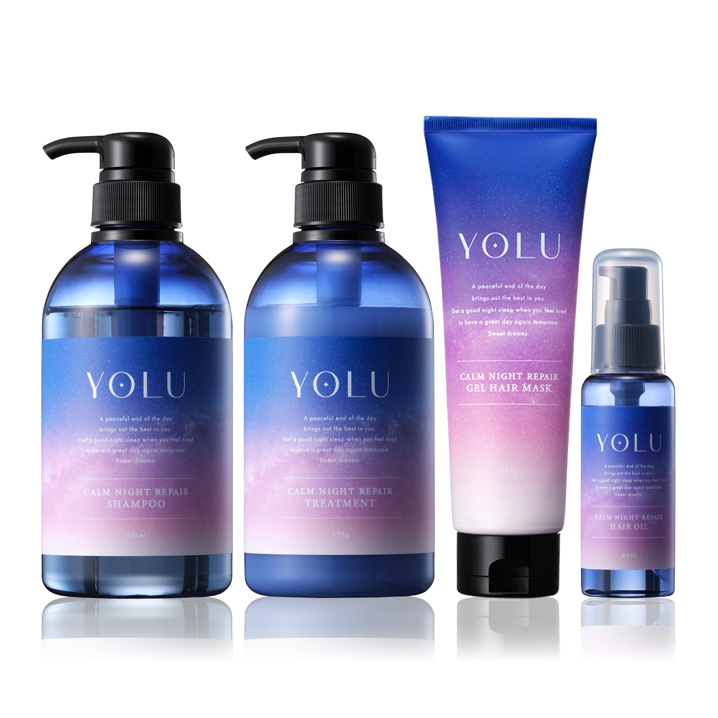 YOLU ヨル シャンプー トリートメント ヘアマスク ヘアオイル 4点 セット