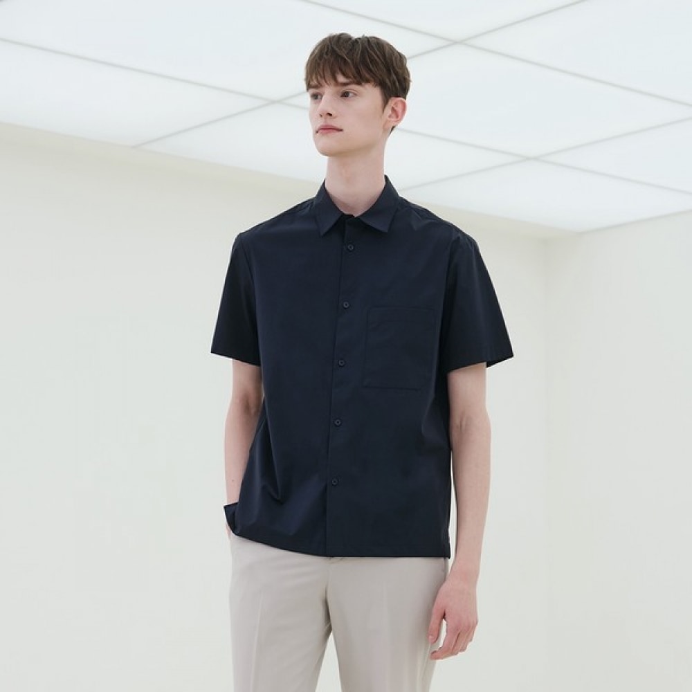 (マインドブリッジ) ナイロンスパン半袖シャツ MXWS31N3