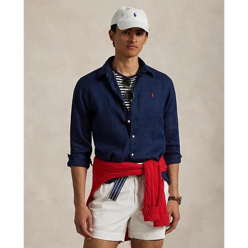 ポロラルフローレンメンズクラシックフィットリネンシャツ (MNPOWOV16824139410)