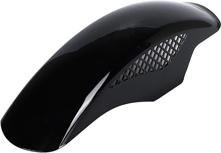 BEETタイプ フロントフェンダー メッシュフェンダー 汎用 ホンダ カワサキ CBX 250 400 400F カスタムパーツ 社外品( ブラック)