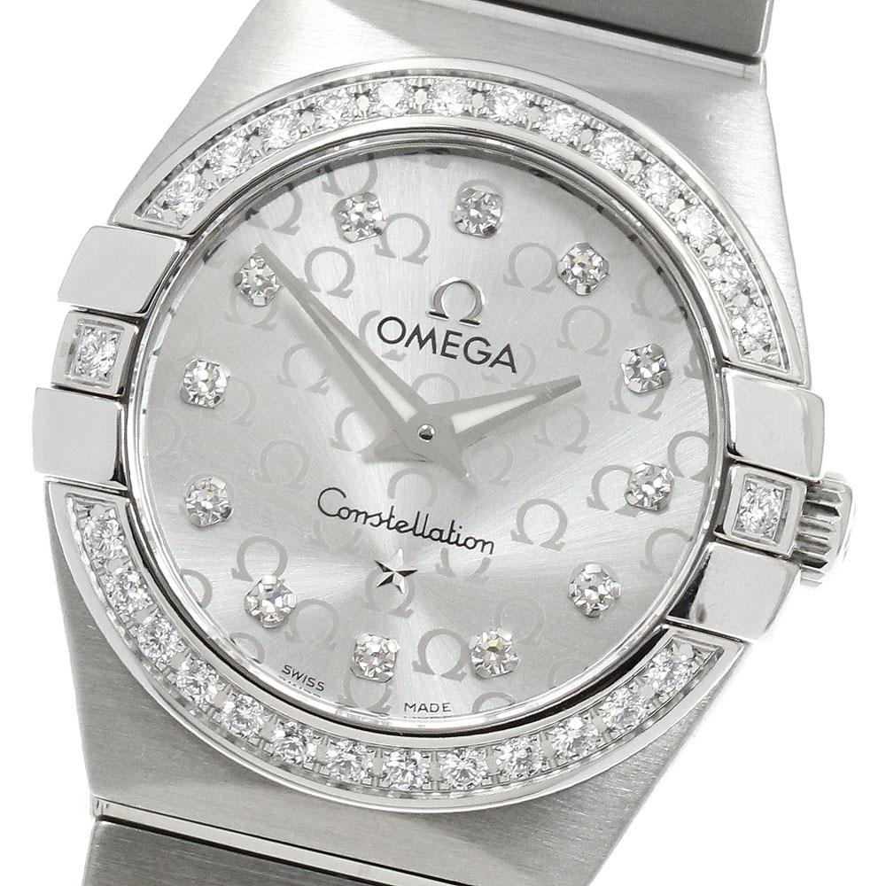 オメガ OMEGA 123.15.24.60.52.001 コンステレーション ダイヤベゼル 12P クォーツ レディース 良品 保証書付き_957757【中古】