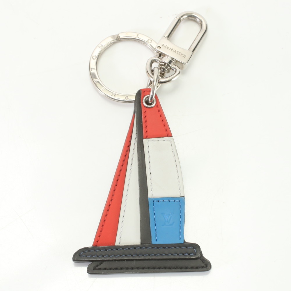 極美品 ポルト クレ ヴォワリエ チャーム アクセサリー バッグ チャーム キーリング ストラップ M62346 キーホルダー メンズ レディース ERM 0731-R19 中古