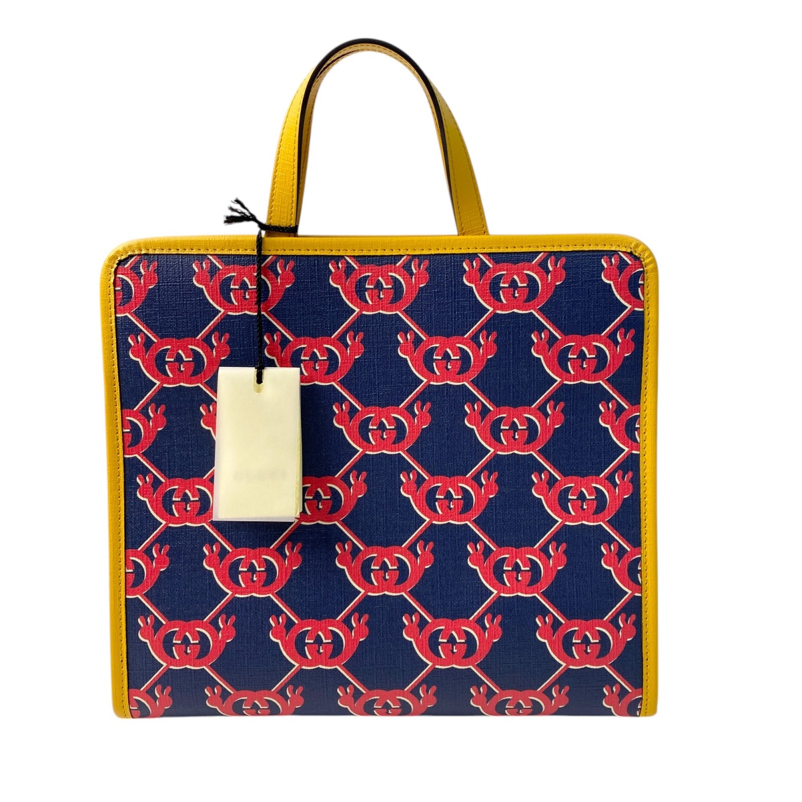 新品 タグあり グッチ GUCCI レディース GGスプリーム ロゴマーク ハンドバッグ 605614