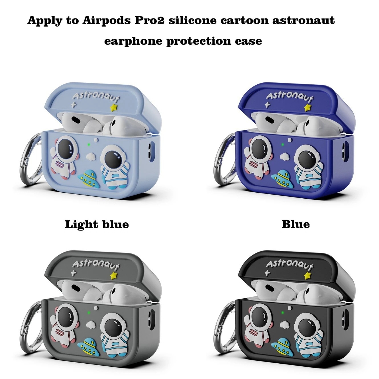 【20点セット】【送料無料】Airpods pro 2アップルBluetoothイヤホンカートゥーンシリカゲル連体宇宙人落下防止保護カバーソフト