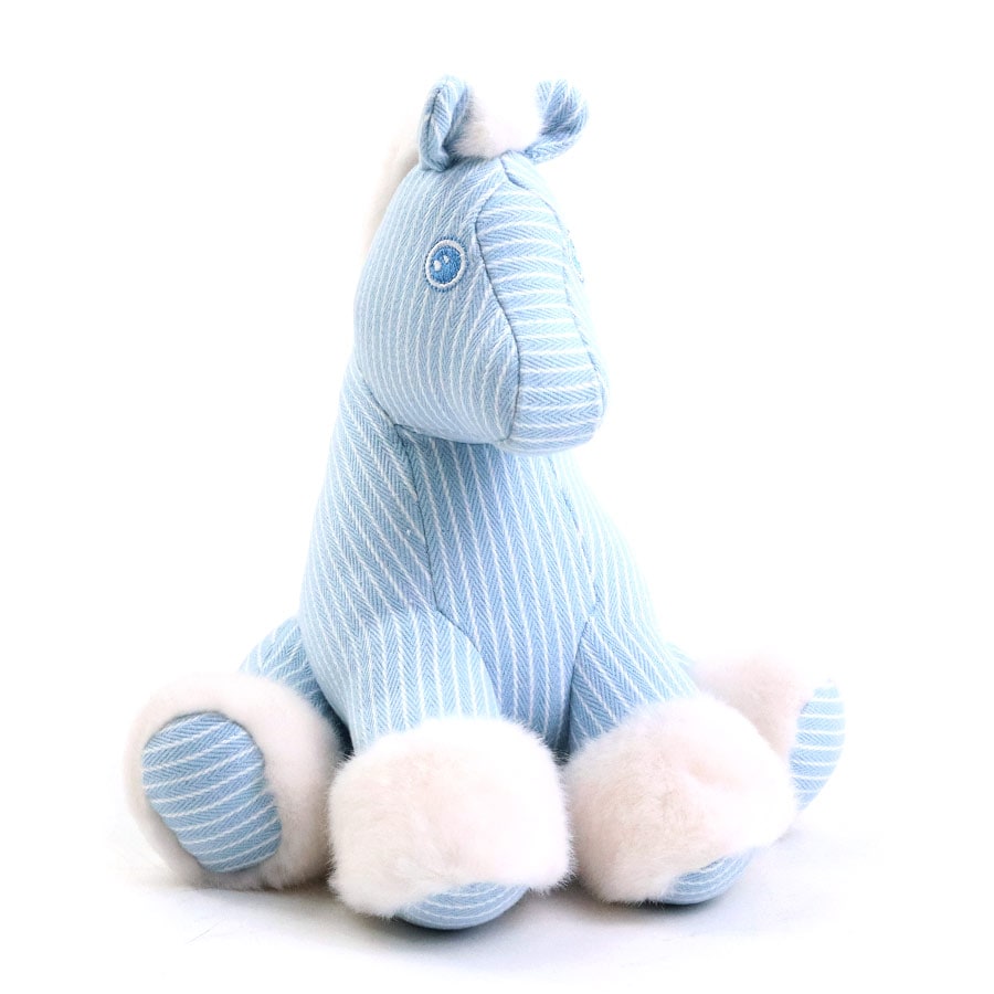 エルメス HERMES ぬいぐるみ コットン ブルー/ホワイト キッズ e59559m