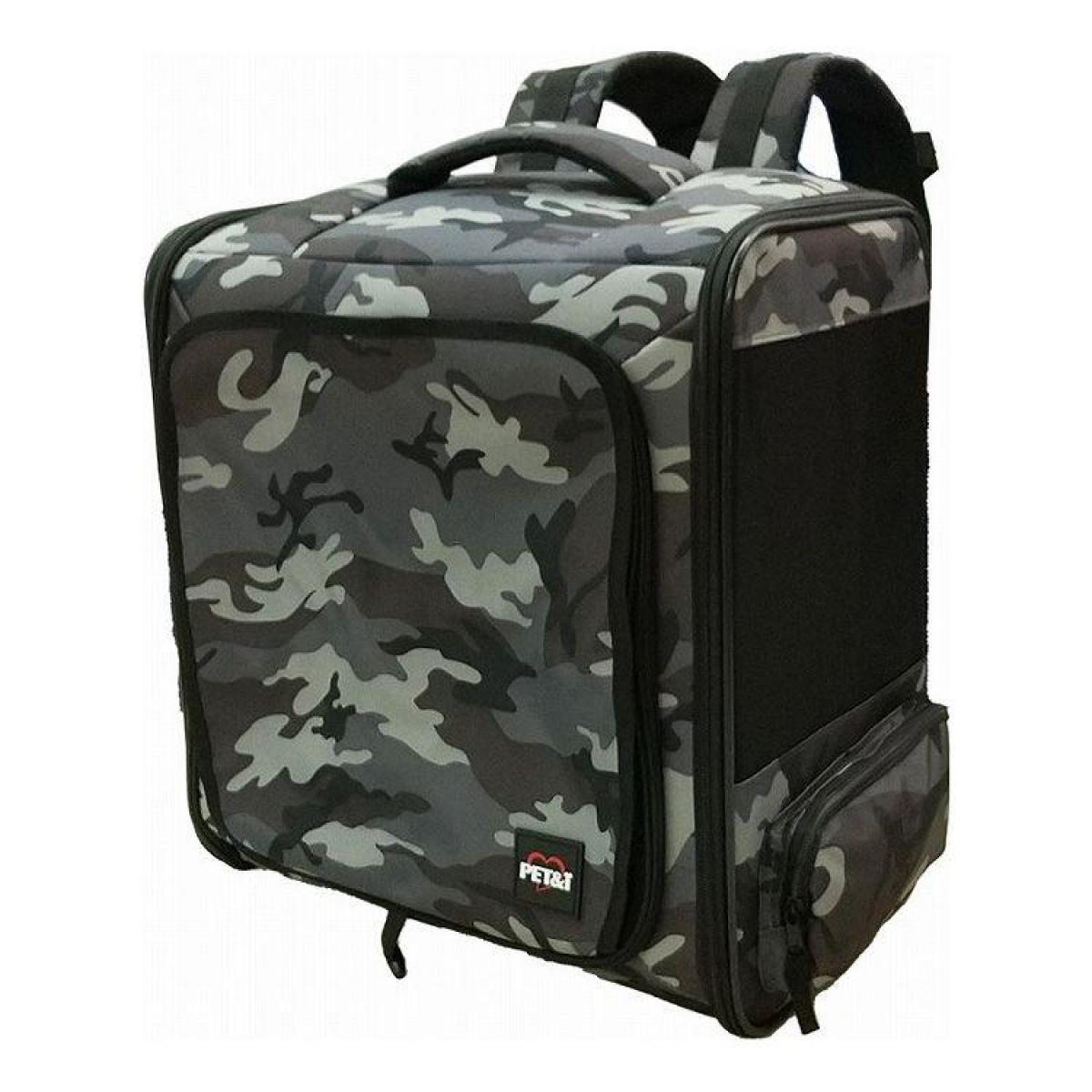 ペットアイ ペット用 リュックキャリー カモフラグレー 犬用 猫用 犬 猫 リュック お出かけ 通院 避難 防災 アウトドア 6,014円