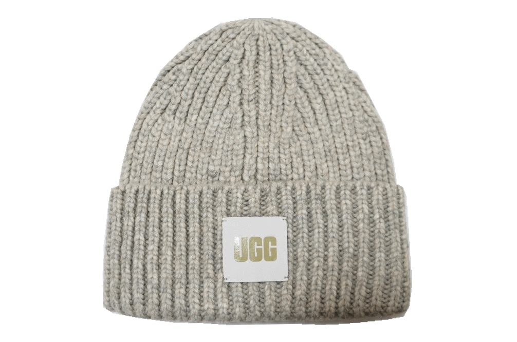 CHUNKY RIB BEANIE 20061 GREY ユニセックスモデル