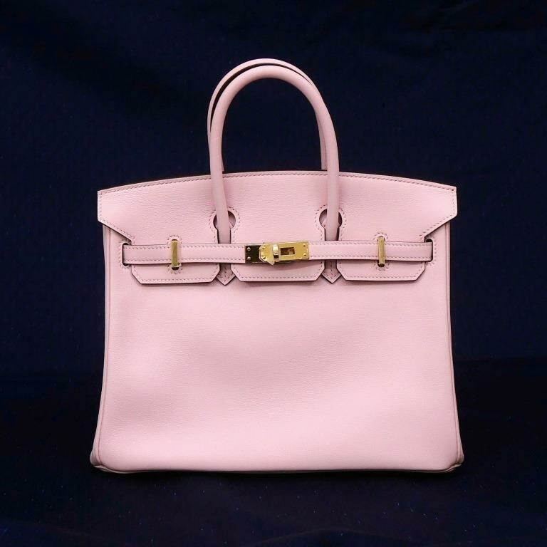 エルメス HERMES ハンドバッグ バーキン25 A刻印 G金具 ローズサクラ スイフト 【中古】(68662)