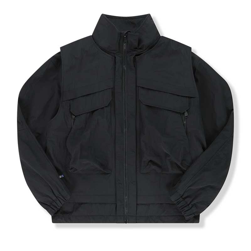 [SPECLIFE] Vest Combi-Up Wind Breaker ウインドブレーカー / Black