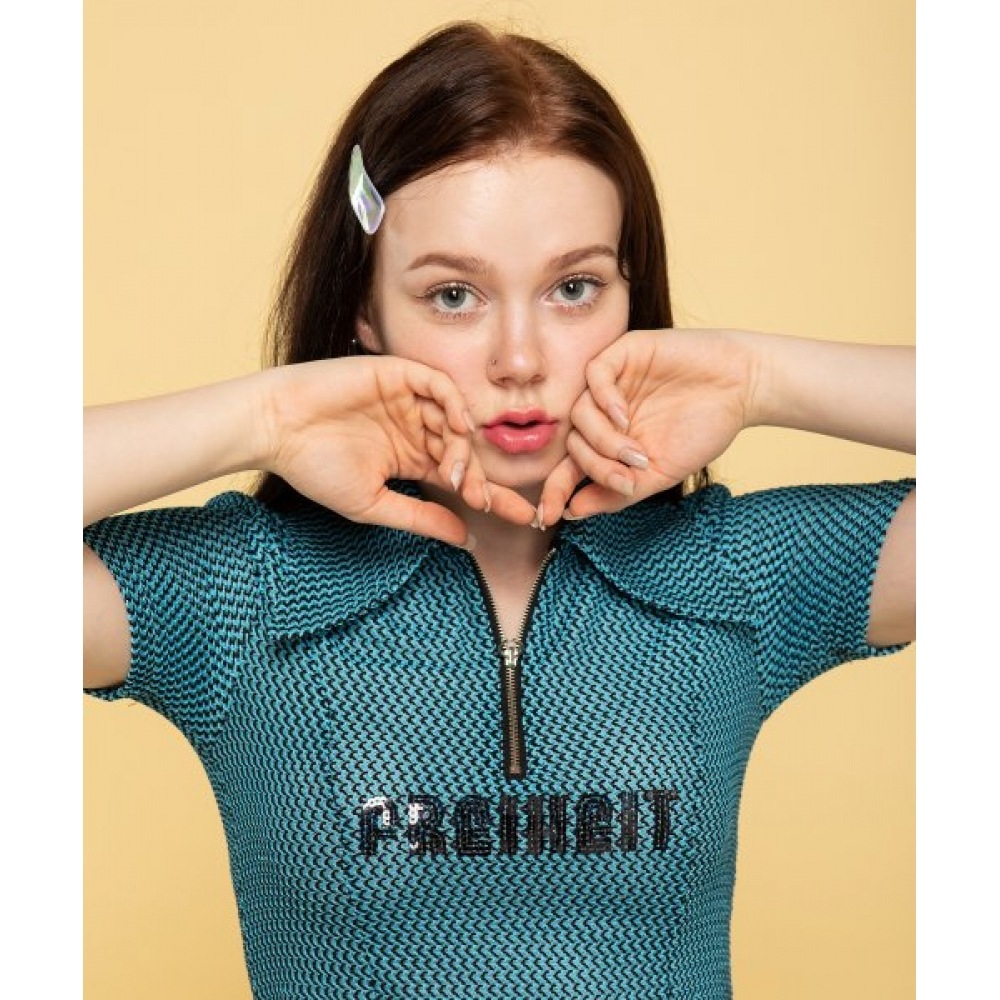 FREIHEIT (フライハイト) トリコットツーピーストップ (ブルーブラック)