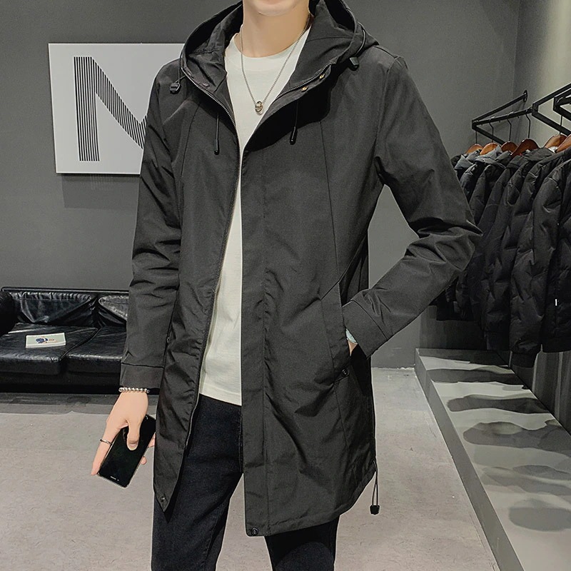 Hot!!!チェスターコート トレンチコート メンズ ロング フード付き コート スプリングコート ダスターコート ビジネス ジャケット 通勤 ゆったり アウター