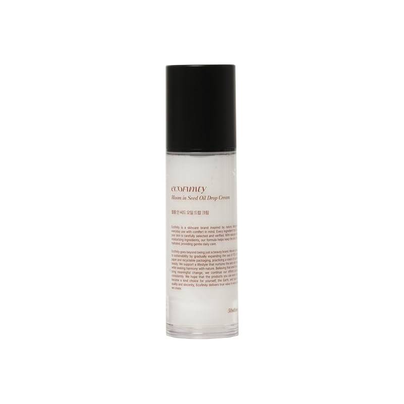 ECOFINITY Bloom in Seed オイルドロップクリーム 50ml 保湿グロウクリーム コットン由来成分配合 韓国スキンケアクリーム