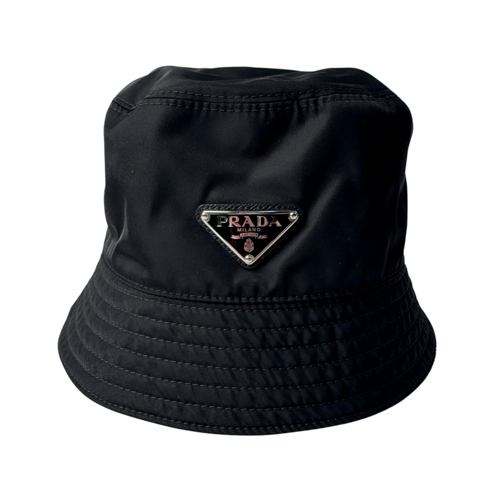 プラダ PRADA トライアングルロゴ バケットハット 帽子 2HC137 S レディース