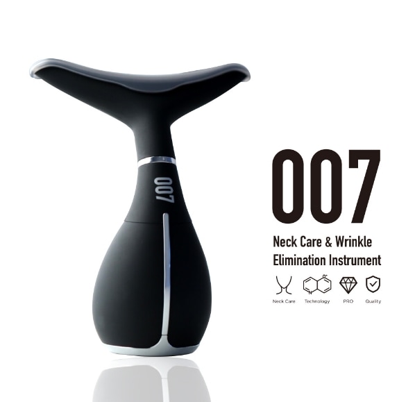 大人気商品!【美顔器部門1位】正規品 超！美顔器007 リフトアップ 表情筋 フェイスライン 冷温感振動機能付 毛穴 LED 音波振動 かっさ ほうれい線 弾力 たるみ 首ケア デコルテ 高機能