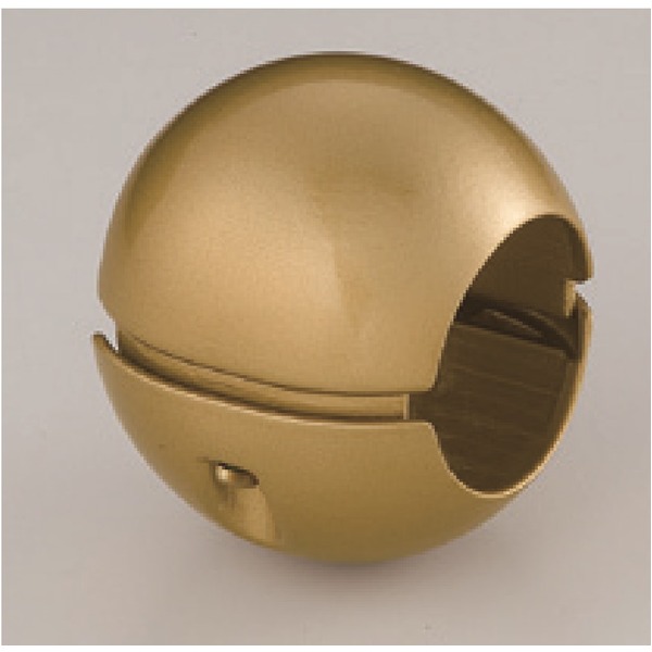 (5個セット)階段手すり滑り止め 『どこでもグリップ』ボール形 亜鉛合金 直径38mm AG シロクマ 日本製