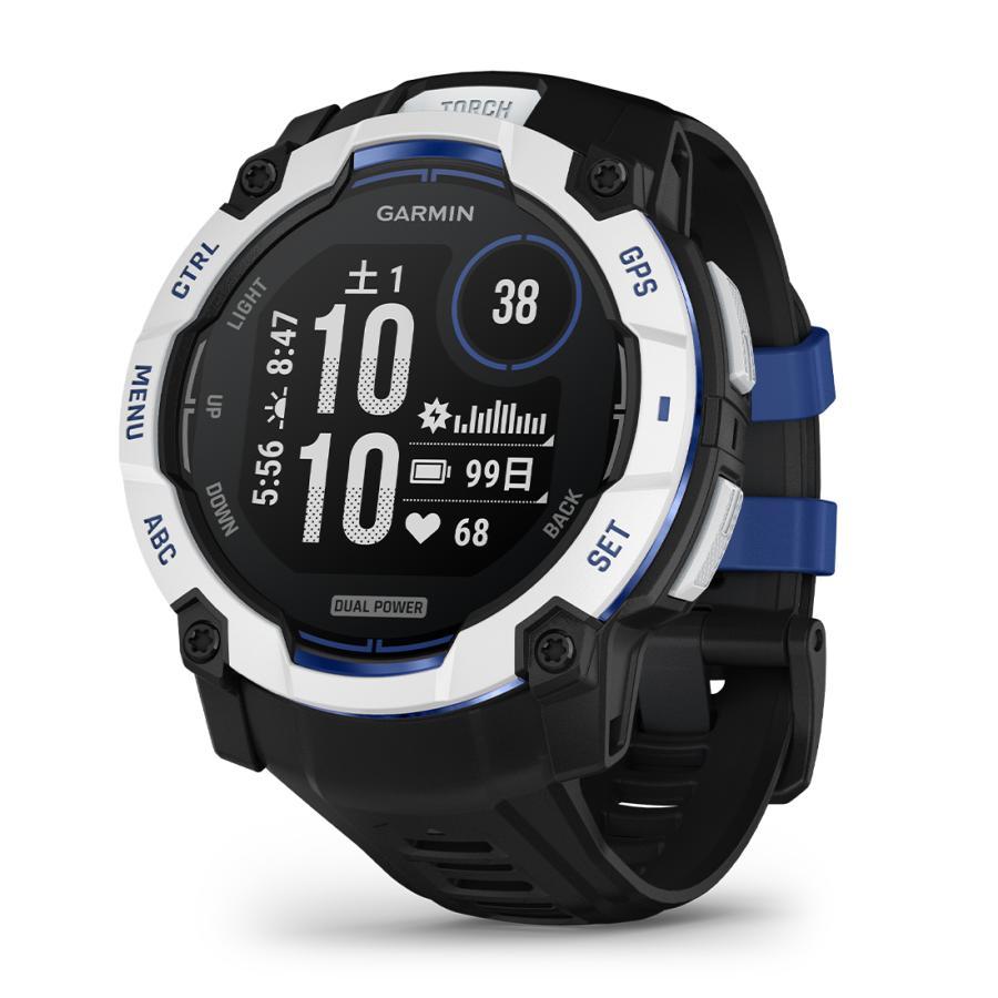 GARMIN Instinct 3 Dual Power 50mm 010-02935-33 [Whitestone/Black]