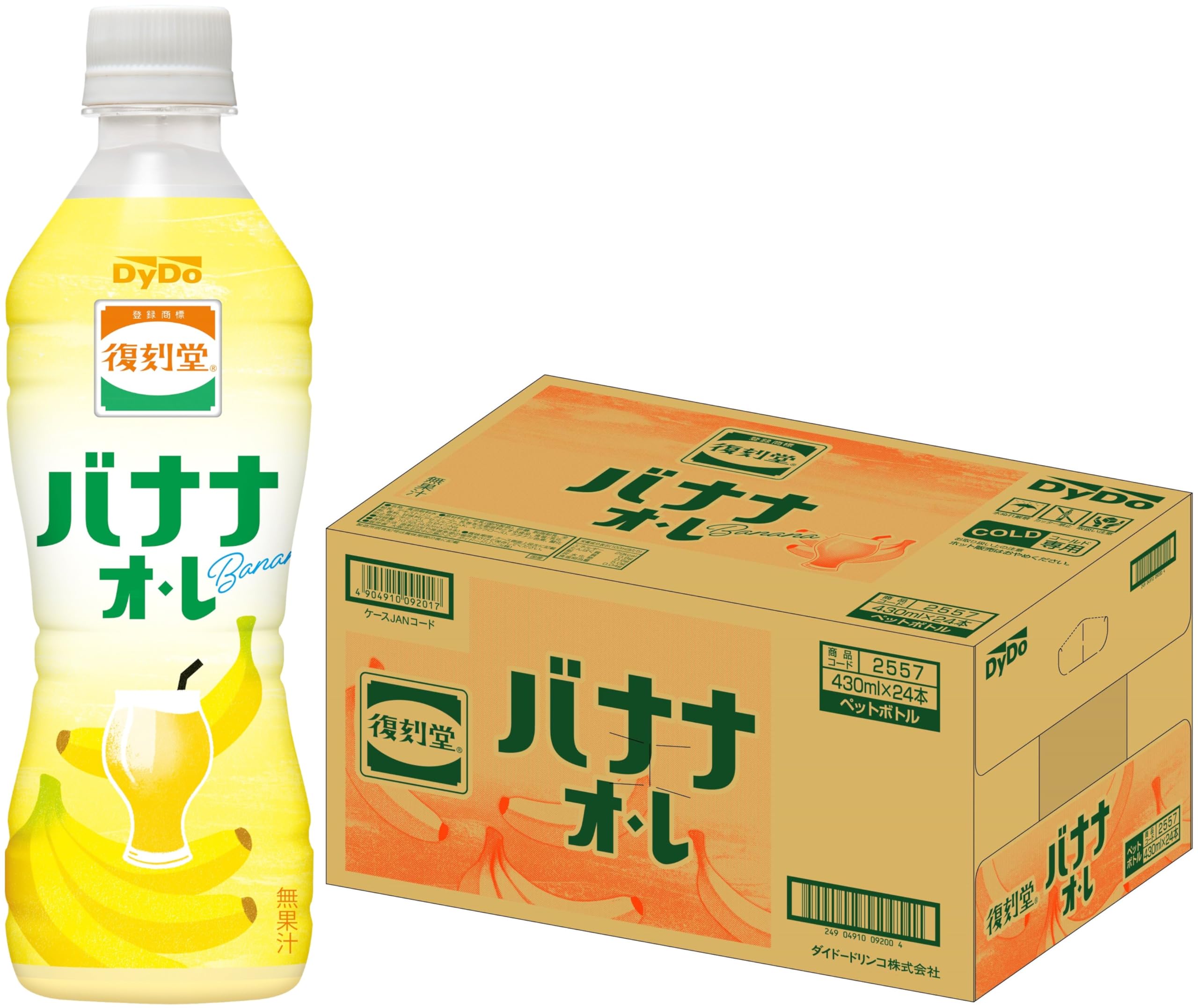 ダイドー 復刻堂 バナナ オ・レ 430ml x 24本