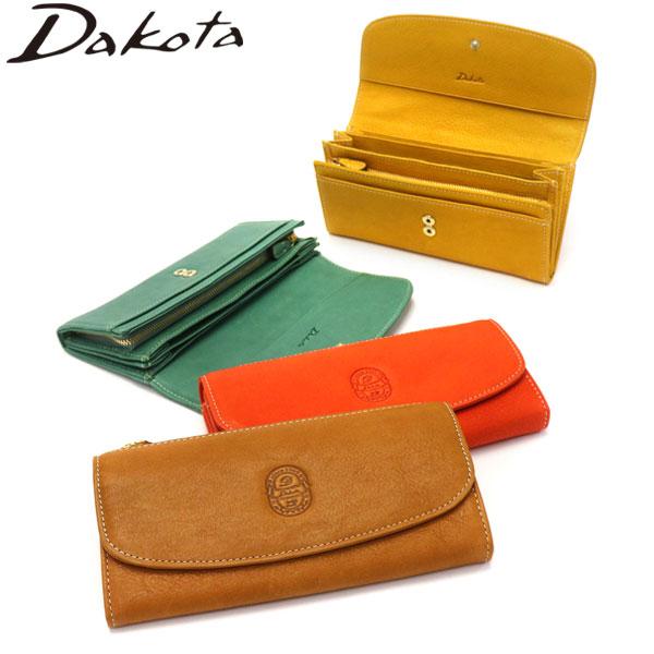 ダコタ限定ノベルティ付 長財布 イデーア 財布 本革 革 牛革 レザー かぶせ 大容量 フラップ ファスナー 小銭入れ 軽量 レディース 0030181