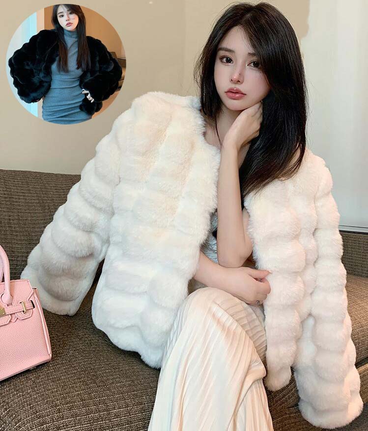 韓国風 レディース ボリュームコート ファーコート きれいめ ファージャケット フェイクファー ふわふわ モコモコ 柔らかい ロングコート 上着 暖かい 秋冬 お洒落 ロング丈コート 可愛い ゆったり