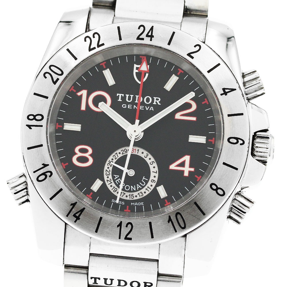 チュードル TUDOR 20200 アエロノート デイト GMT 自動巻き メンズ _956393【中古】