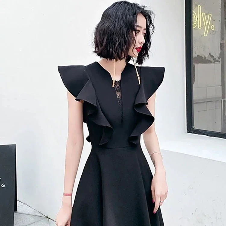 韓国ファッション パーティードレスワンピース OL正式な場合礼装 上品 成人式 演奏会 発表会 卒業式 結婚式