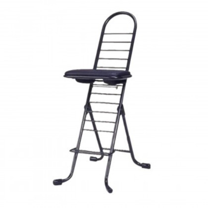 ルネセイコウ プロワークチェア 日本製 完成品 PW-500 ブラック・ブラック