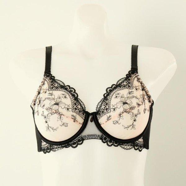 【イベント】BカップCカップDカップ ブラックラベル チュールレース ハーフカップ 女性 ブラ_C SVBRB743B_D_BK_C