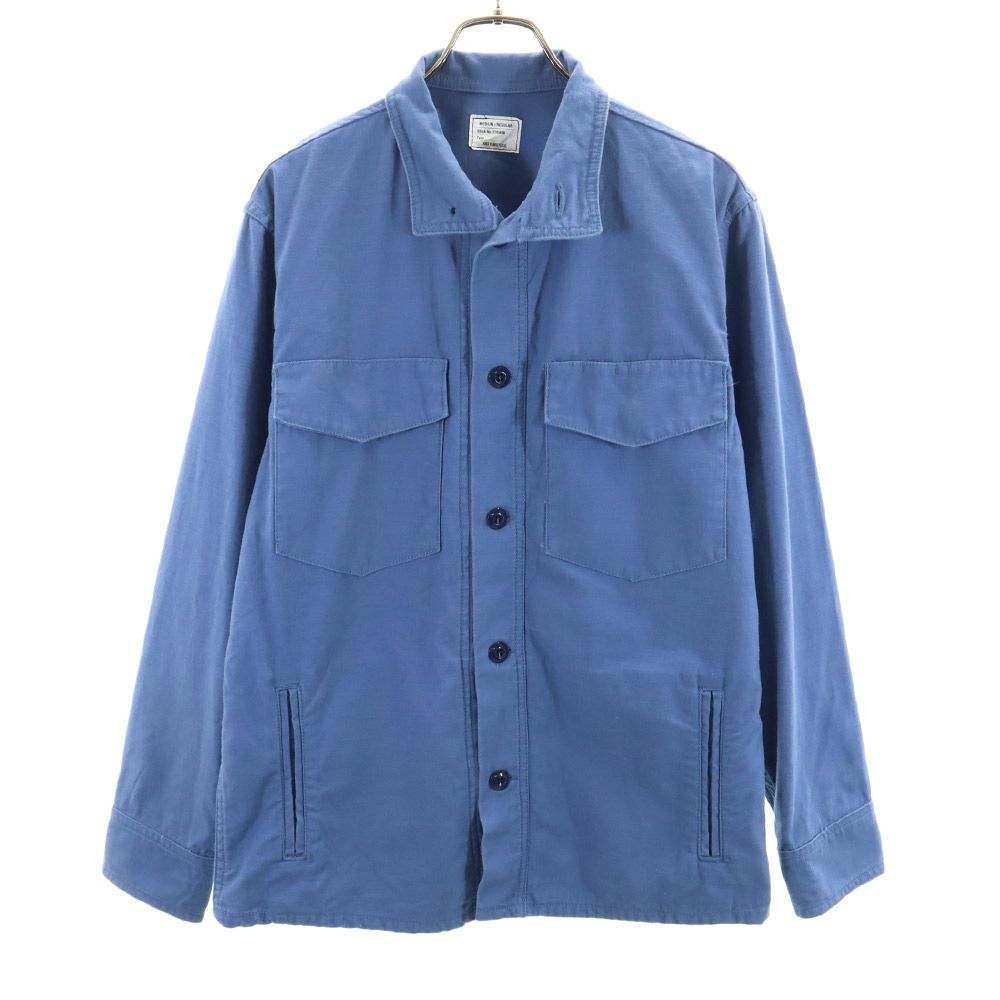 アンドファミリーズ 日本製 ミリタリー シャツジャケット M カーキ ANDFAMILYS co. メンズ