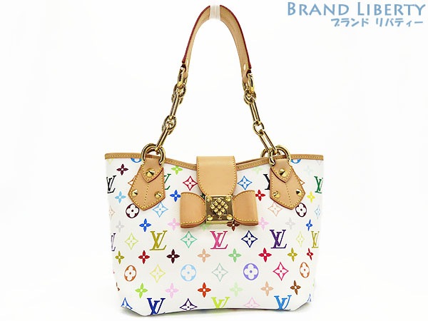 激レア美品ルイヴィトンLOUISVUITTONモノグラムマルチカラーアニーMMショルダーバッグハンドバッグトートバッグブロンM40307