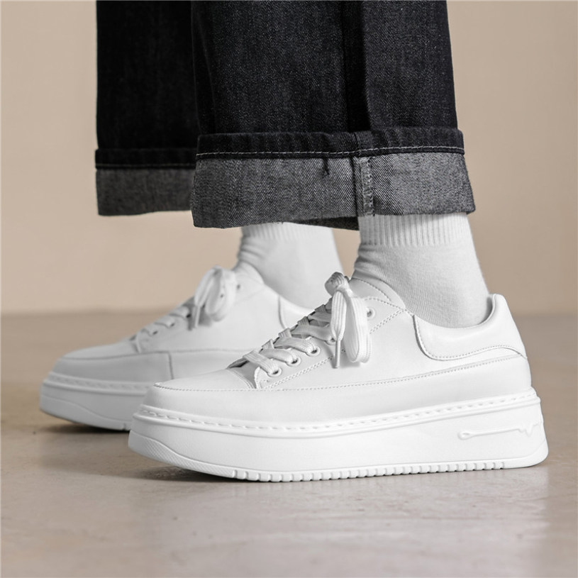 1000円OFFクーポン 男性用 カジュアルシューズ メンズ 厚底ファッション スニーカー スポーツシューズおしゃれ 白 ウォーキングシューズ 通学 履きやすい 歩きやすい 疲れにくい 軽い 通学靴