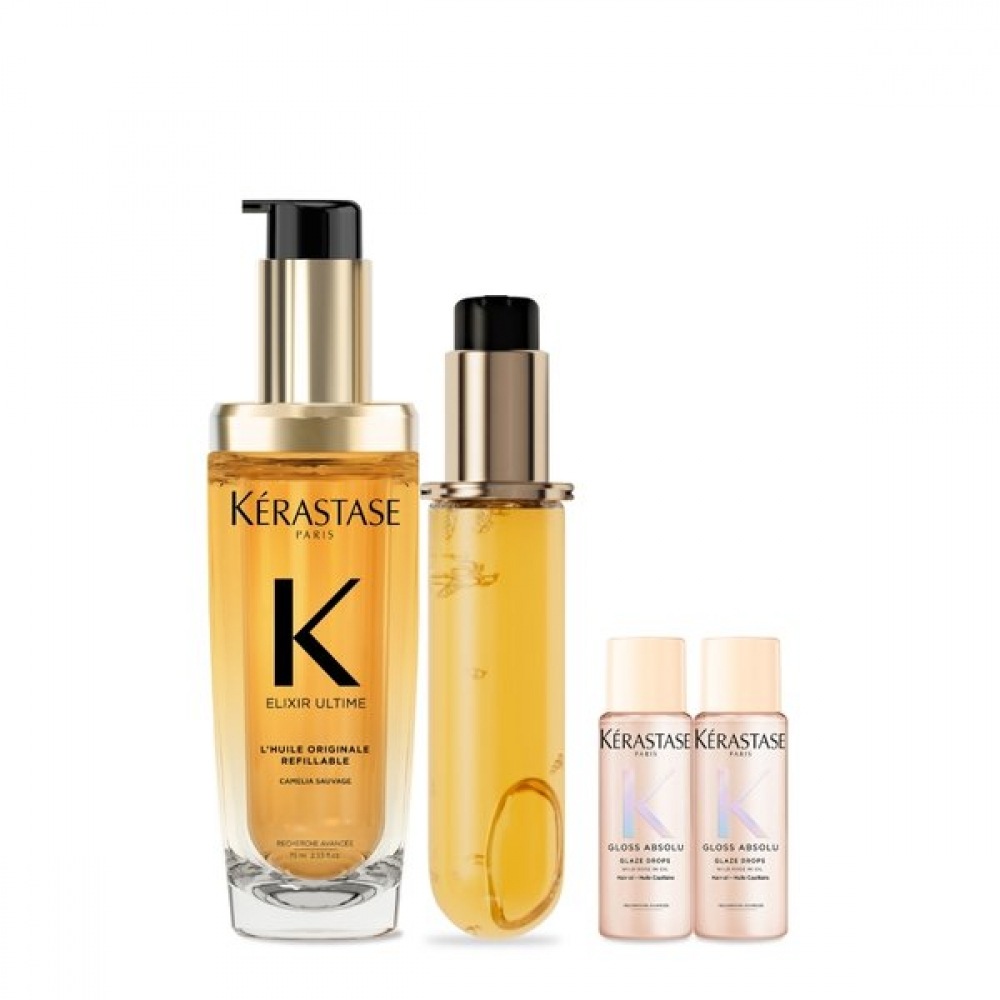 ケラスターゼ エリクサー オルチム オリジナル ヘアオイル セット 75ml + リフィル 75ml