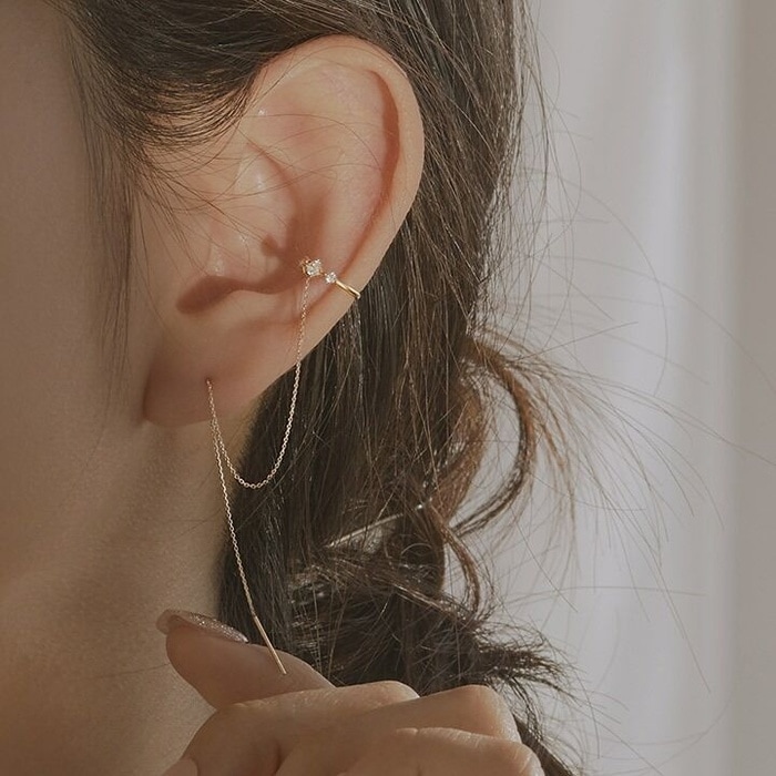 華やか着用14kリジートゥピンカフイヤリング/韓国の人気ブランド 韓国正規品 韓国の人気商品 韓国ファッション 韓国ジュエリー デイリーアクセサリー SNSで人気 韓国ファッション 韓国 15,007円